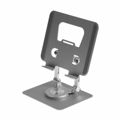 Подставка для планшета регулируемая складная поворот на 360 металл серебристая 1779₽