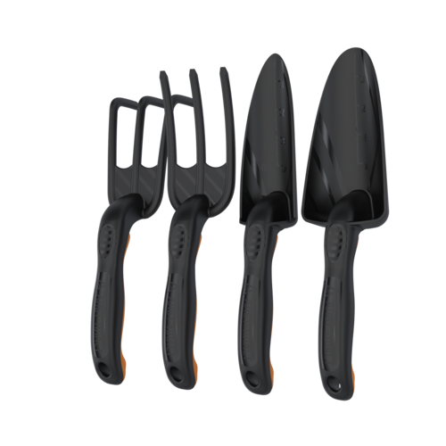 Набор садовых инструментов из стеклонаполненого полиамида совок широкий совок узкий рыхлитель вилка Агроном Премиум 435₽