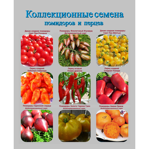 Семена томатов и перцев - коллекционный набор