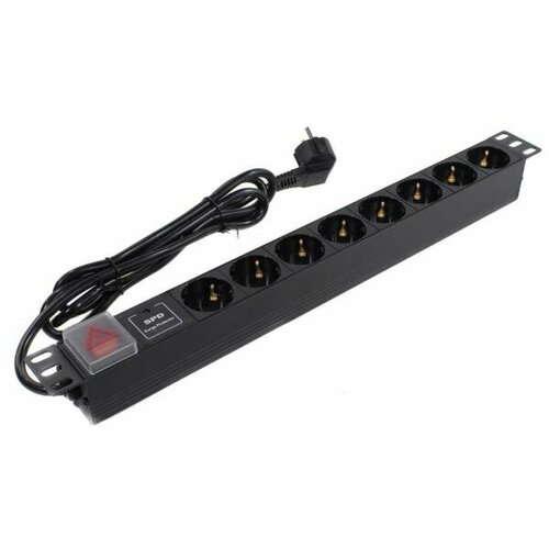 Exegate EX280846RUS Блок розеток ExeGate ServerPro PDU-19H807 Al-8S-EU2-SW-SPD1 191U алюм 8Sch евровилка 2м SPD1 2324₽
