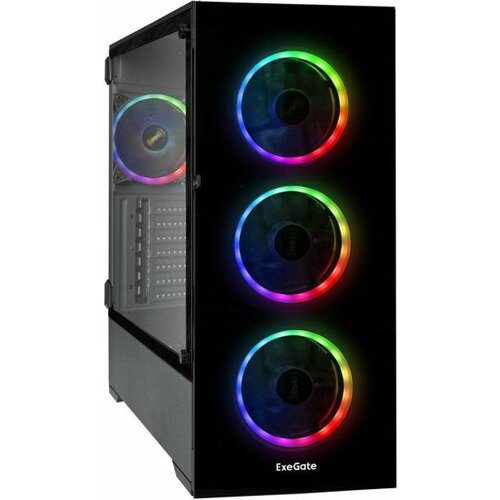 Корпус ATX Exegate EX289024RUS Без БП чёрный корпус atx exegate ex289024rus без бп чёрный