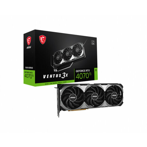 Видеокарта MSI GeForce RTX 4070 Ti Ventus 3X E1 12G 2610MHz PCI-E 40 12288Mb 21000MHz 192-bit HDMI 3xDP 9800000₽