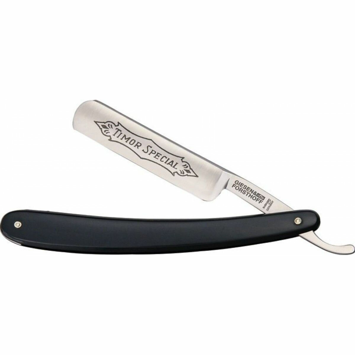 Классическая опасная бритва Giesen & Forsthoff Straight Razor Black Plastic