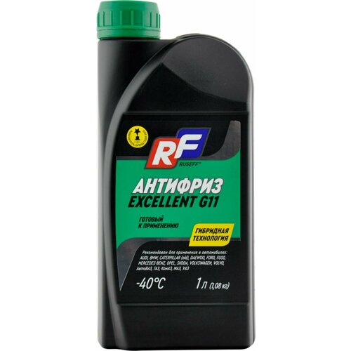 RUSEFF 17341N Антифриз ANTIFREEZE EXCELLENT G11 (1л)
