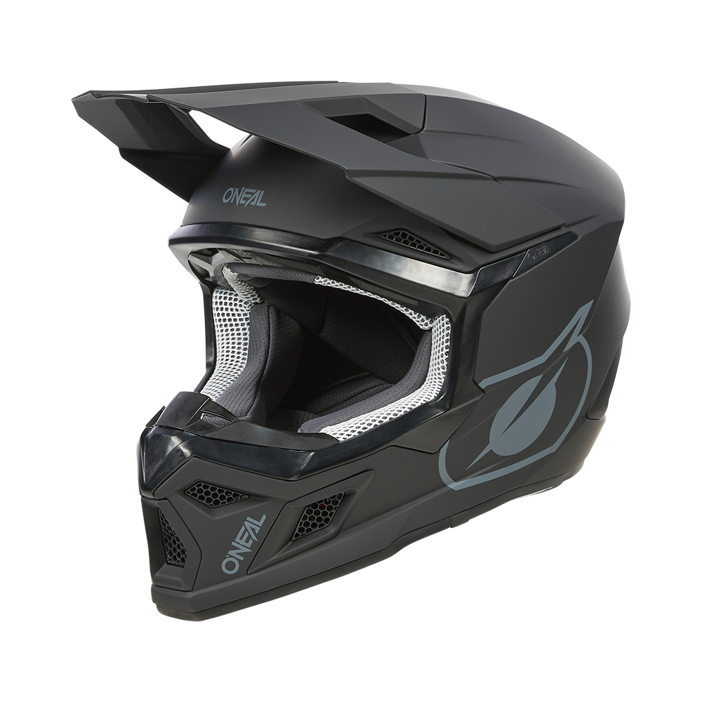 Шлем кроссовый O'NEAL 3Series Solid V.24, черный, размер M