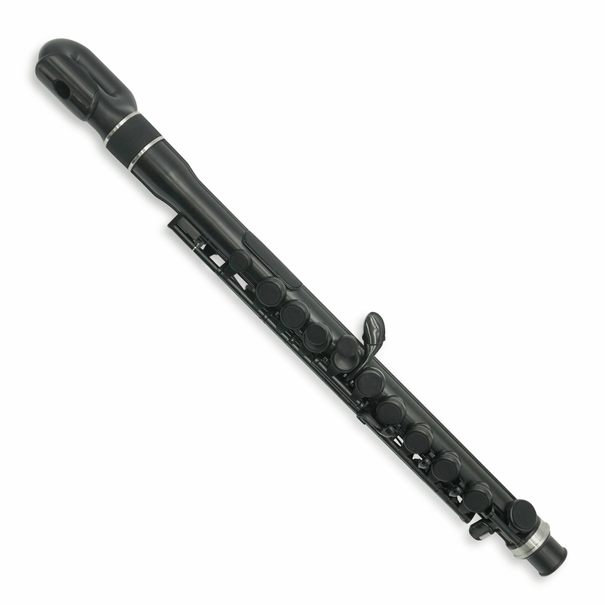 NUVO jFlute - Black/Black флейта, изогнутая головка, материал - пластик, цвет - чёрный, в комплекте - мундштук, чехол.