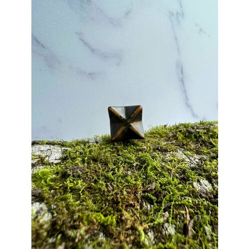 Оберег звезда меркаба из Тигрового глаза , 13х13 мм,