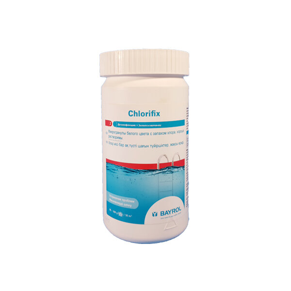 Быстрорастворимые гранулы для дезинфекции воды Хлорификс (Chlorifix) BAYROL, 1 кг