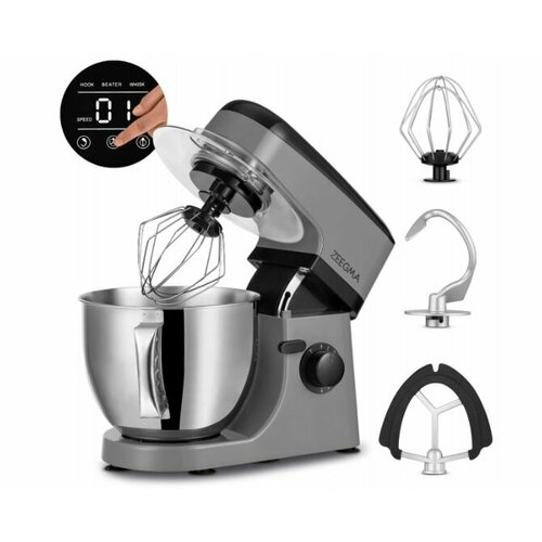 Планетарный кухонный комбайн Zeegma Planeet Mix 1800 Вт серый 2142100₽