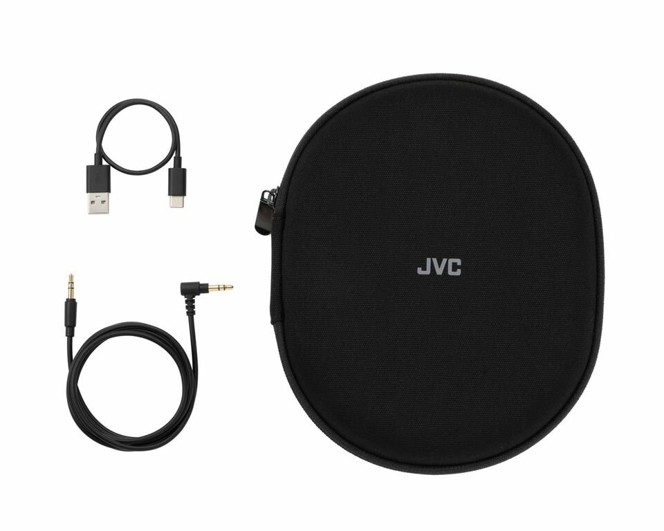 Наушники беспроводные JVC с гибридной системой шумоподавления, черные - фото №5
