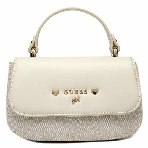 Сумка GUESS, молочно-бежевый fashion new plaid chain crossbody bags women messenger bag female lock shoulder bag pu leather designer simplicity girl flap bag