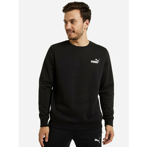 толстовка nike logo crew neck sweatshirt black черный Свитшот спортивный PUMA, размер XL, черный