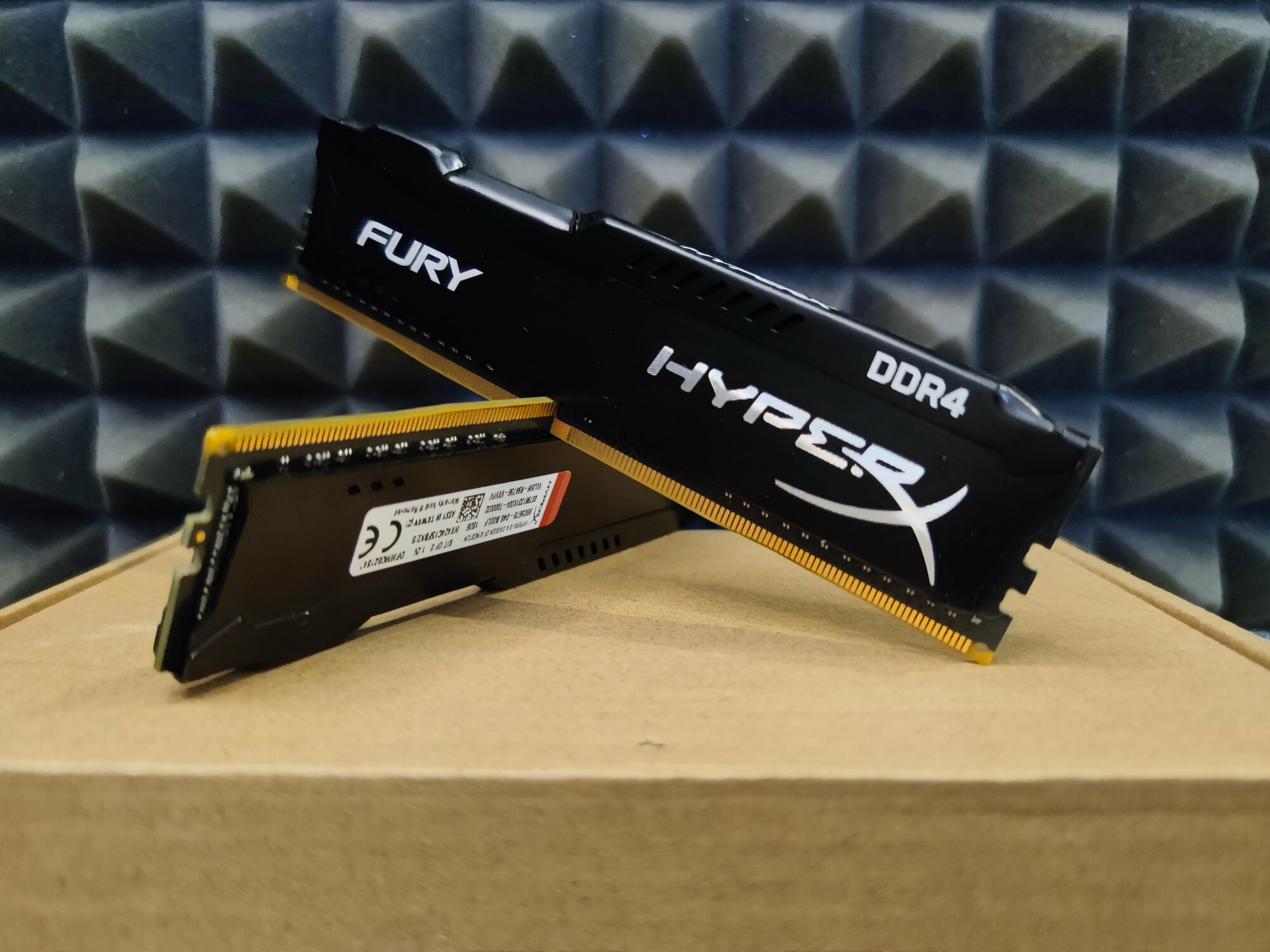 Комплект озу DDR4 8GB (4+4) Kingston HyperX fury Black 2400Mhz PC4-19200 HX424C15FBK2