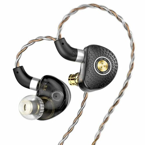 Мониторы TRN TA3 - гибридные со сбалансированной арматурой Knowles - 2DD1BA - черные 7056₽