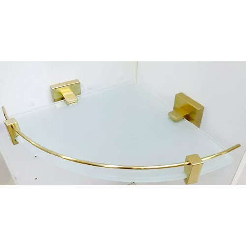 Угловая стеклянная полка матовое золото DOMINCARE DC8921-1BG 6700₽