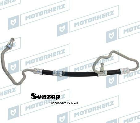 MOTORHERZ HPH0039 HPH0039_Напорный шланг от насоса к рейке ! \OPEL Astra G 1998-2009, Zafira A 1999-2010, H 2004-, B 2