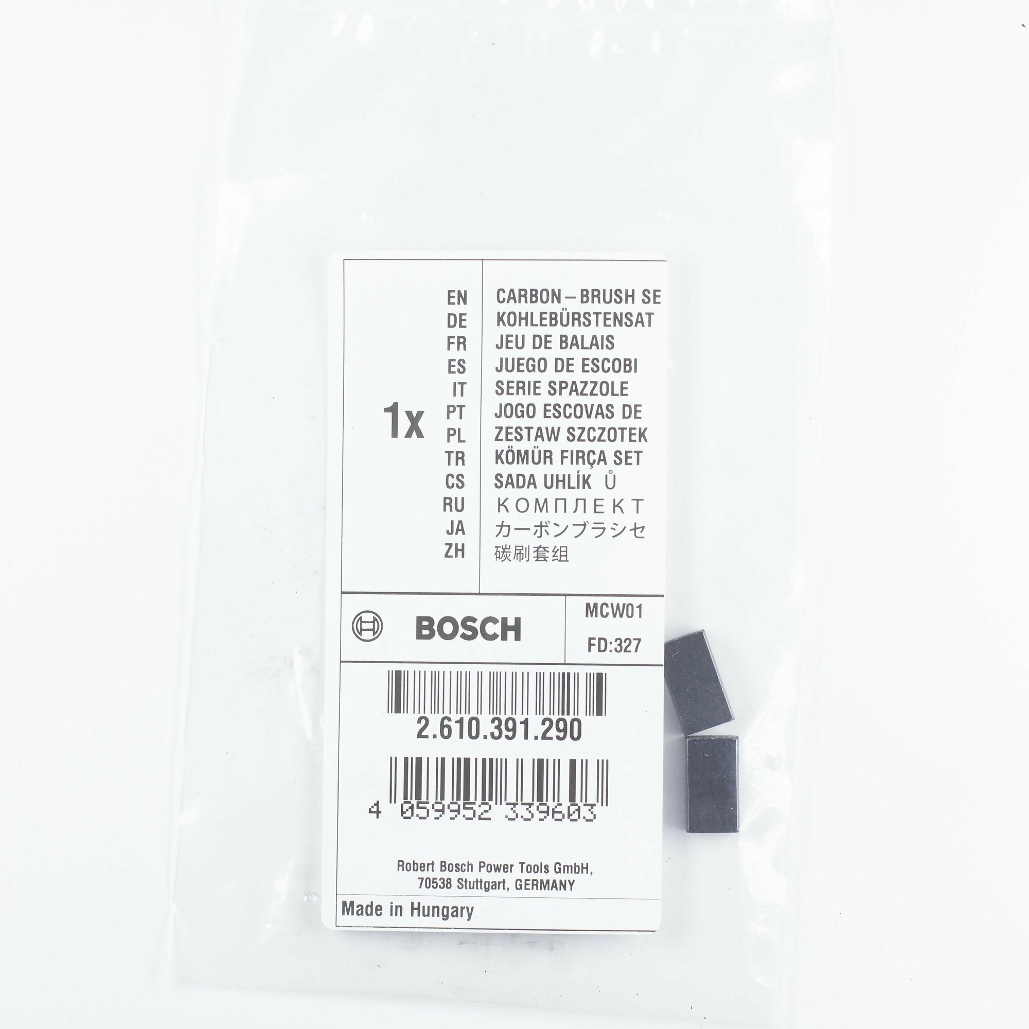 Комплект угольных щеток для Bosch PWS, PSM, PSS, Skil артикул 2610391290