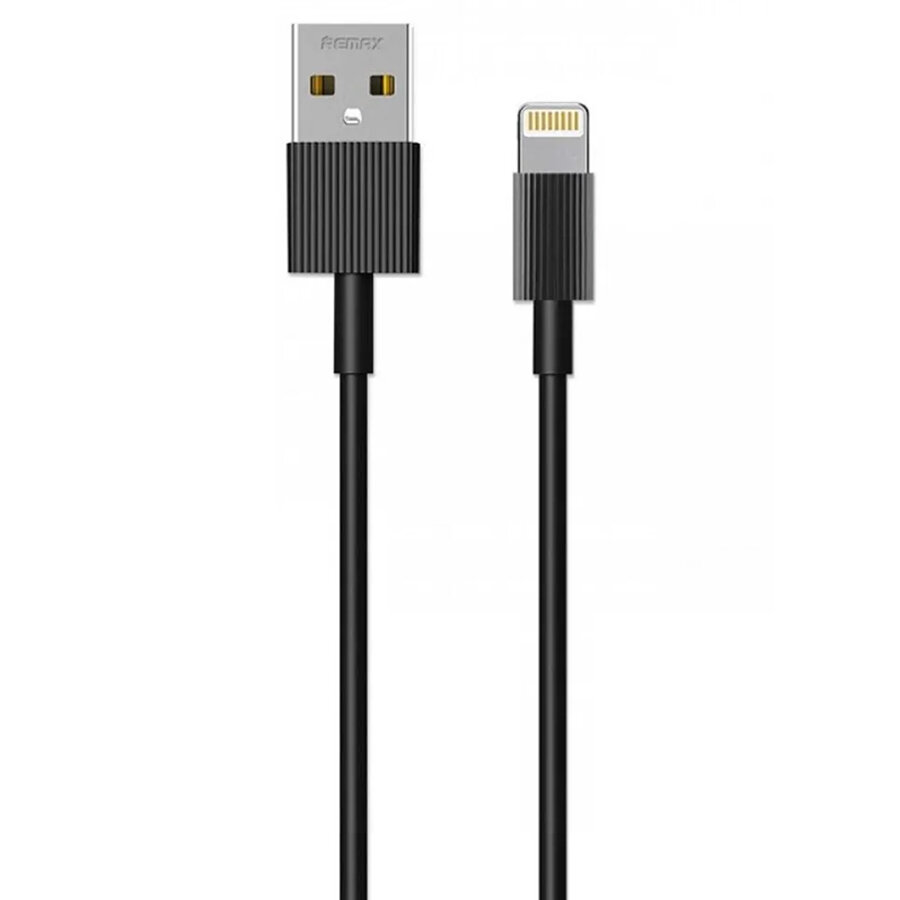 Кабель для айфон USB REMAX RC-120i Chaino Mini USB - Lightning, 3A, 30 см, черный