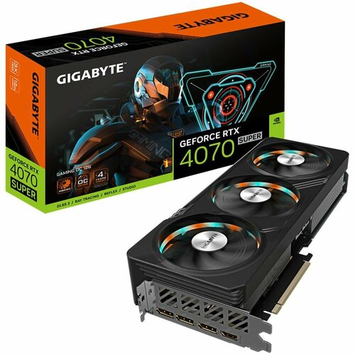 Видеокарта Gigabyte GeForce RTX 4070 Super 12288Mb Gaming OC 12G GV-N407SGAMING OC-12GD 1xHDMI 3xDP Ret 9900000₽