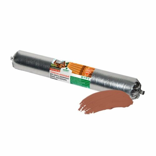 Герметик акриловый межшовный для деревянных конструкций PROSEPT цвет тик 600 мл перчатки 743₽