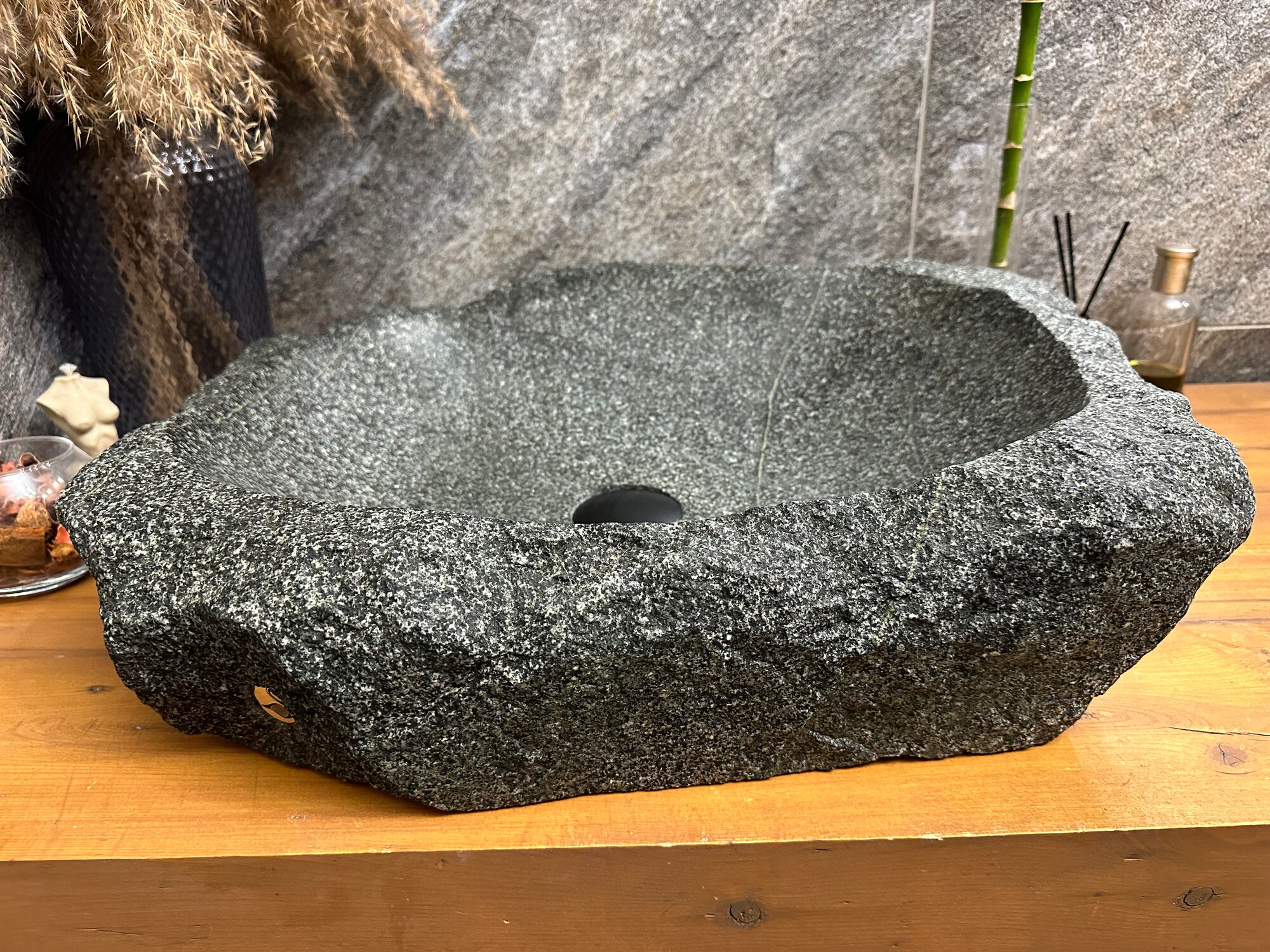 Раковина из натурального камня, Moon (54x45) - фотография № 3