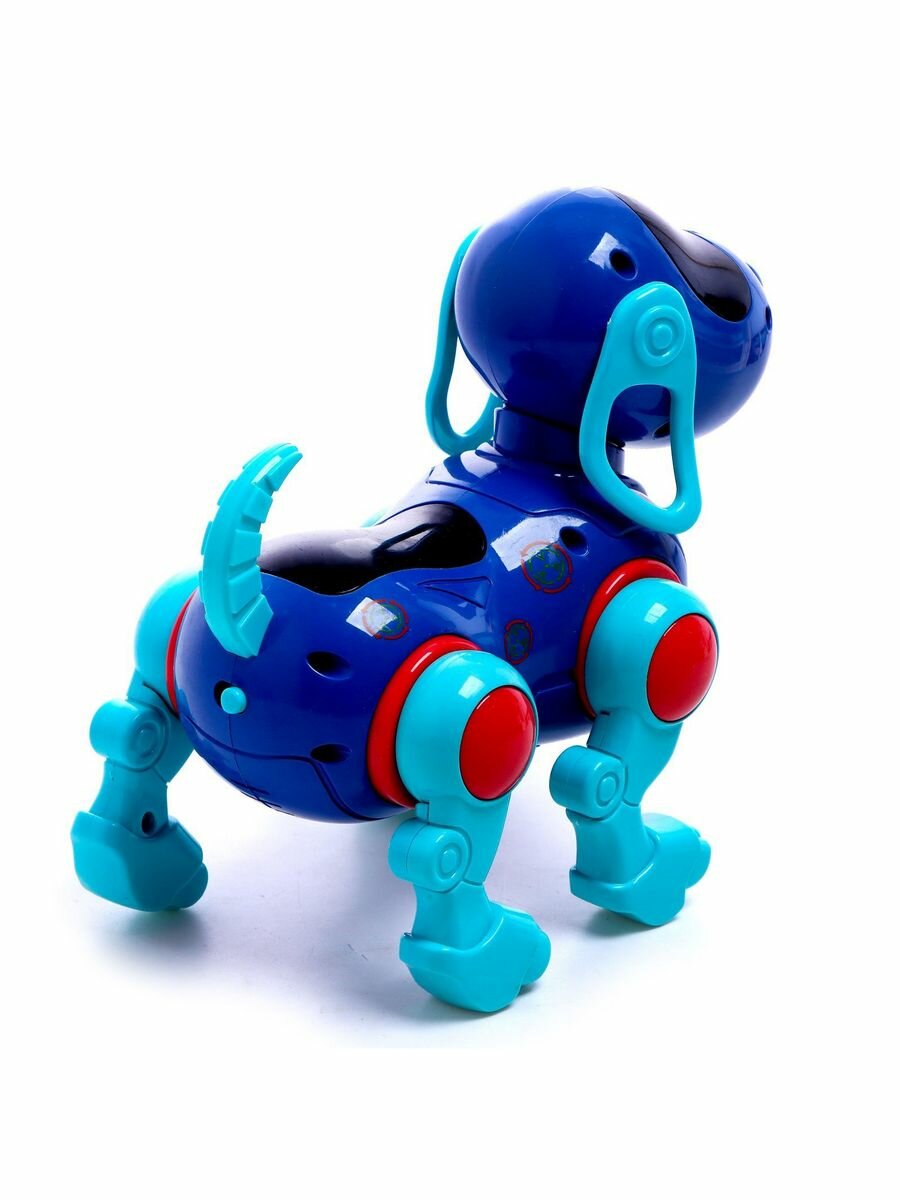 Робот-собака IQ DOG, ходит, поёт, цвет синий