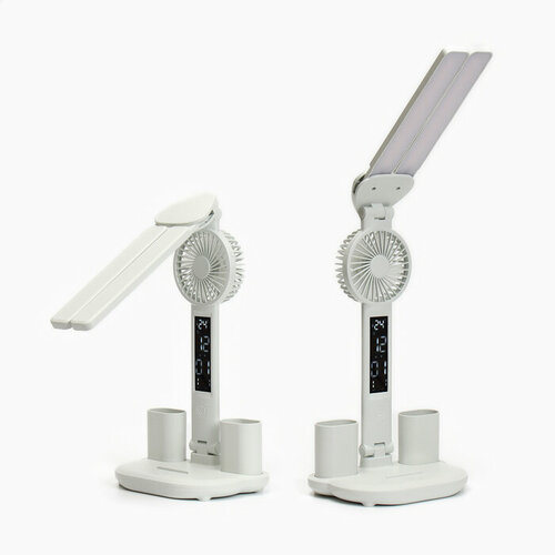 Часы - лампа электронные календарь термометр органайзер вентилятор 7 Вт 3 режима USB 274000₽