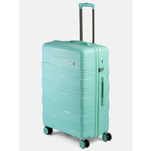 Чемодан MIRONPAN, 99 л, размер L, бирюзовый, голубой чемодан mironpan 99 л размер l розовый