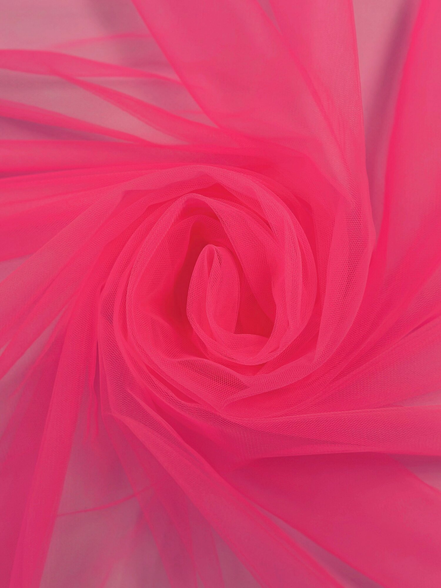 Ткань Фатин Еврофатин Ярко-розовый 2м x 3м