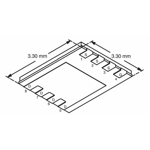 Микросхема sis412dn N-Channel MOSFET 30V