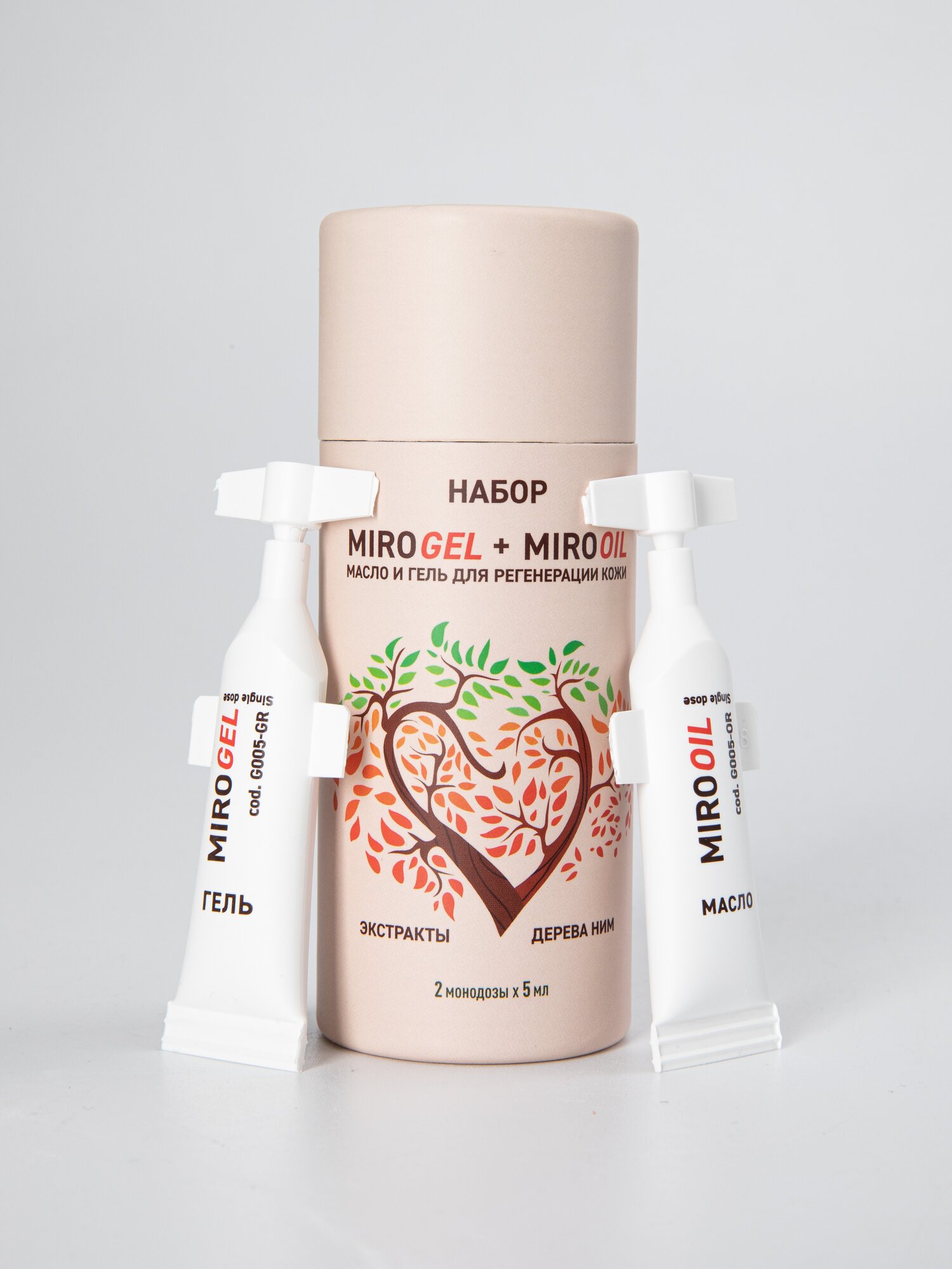 фото Гель + масло для восстановления и регенерации кожи MIROGEL 5мл + MIROOIL 5мл