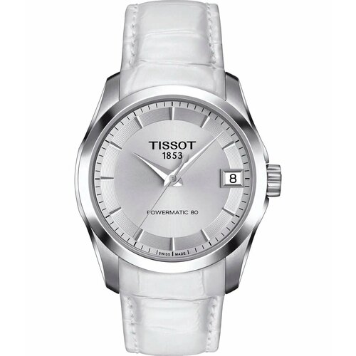Наручные часы TISSOT, белый наручные часы tissot couturier lady t035 210 11 031 00
