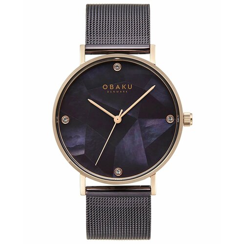 Наручные часы OBAKU V268LXVNMN, фиолетовый, золотой