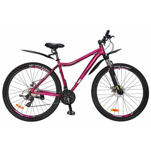 Велосипед 29 NAMELESS J9600DW (DISK) (24-ск.) (ALU рама) бордовый/розовый (рама 19) 2024г