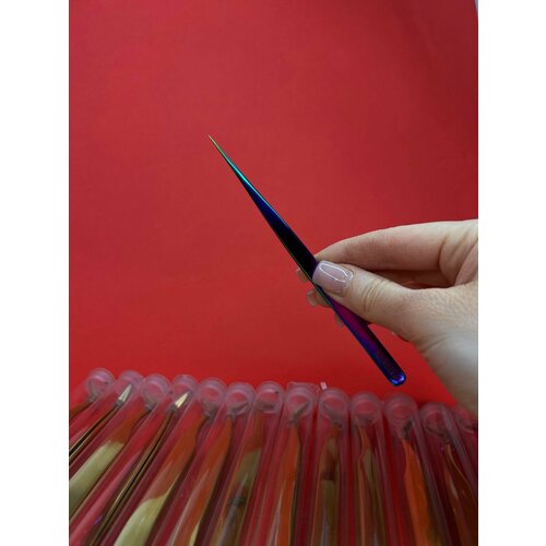 Пинцет прямой для наращивания ресниц, Kukolka by Lina