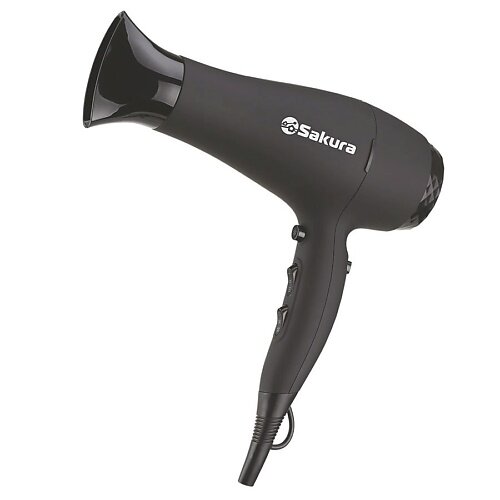 Фен для волос SAKURA SA-4041BK 2200-2400 Вт, 2 скорости, черный