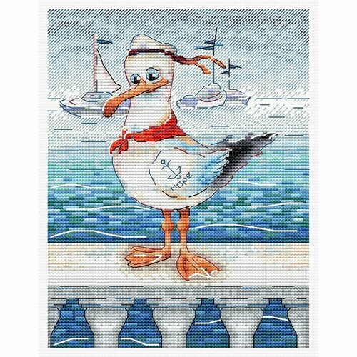 Набор для вышивания Отважный матрос 20 16 см 881₽