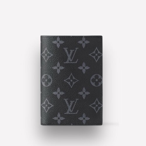 Обложка для паспорта Louis Vuitton Eclipse M64501, черный