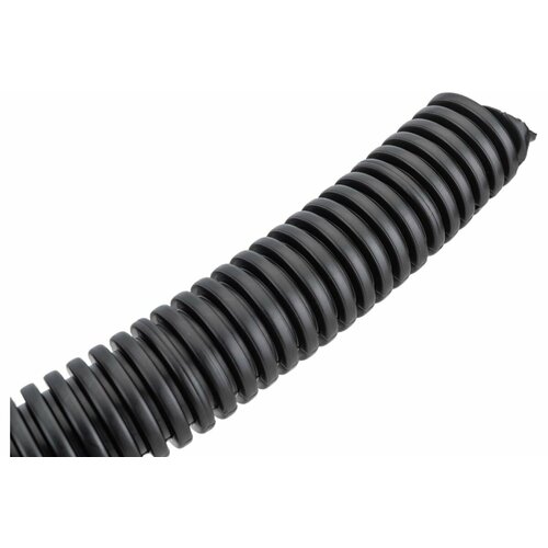 Труба гофрированная ПНД безгалогенная (HF) черная с/з д25 (50м/2600м уп/пал) Строитель (PR.022551)