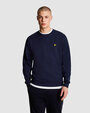 Свитшот Lyle & Scott Crew Neck Sweatshirt, размер S, черный, синий