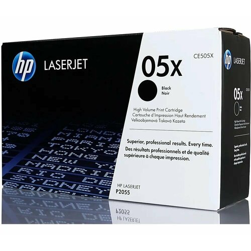 Картридж оригинальный HP 05X (CE505X) Black для принтера HP LaserJet P2050 картридж ce505x для принтера hp laserjet p2050 p2055 p2055d p2055dn p2055x