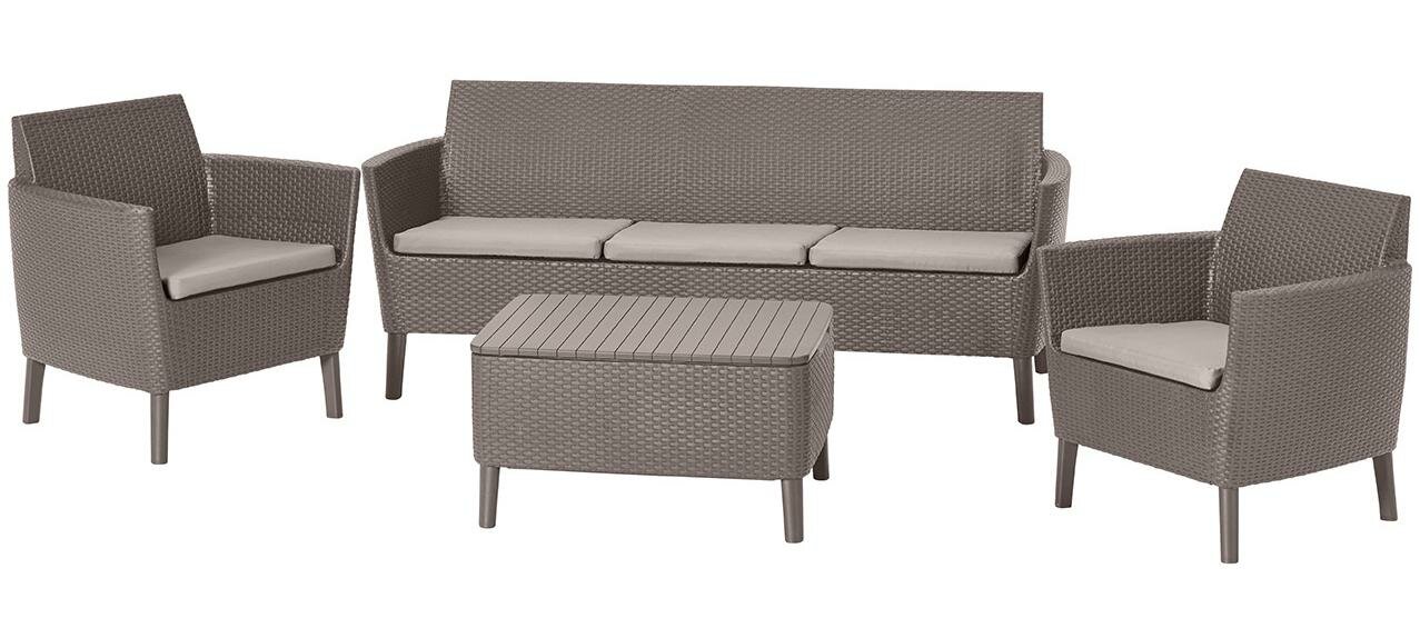 Комплект Allibert Salemo 3 seater set Капучино