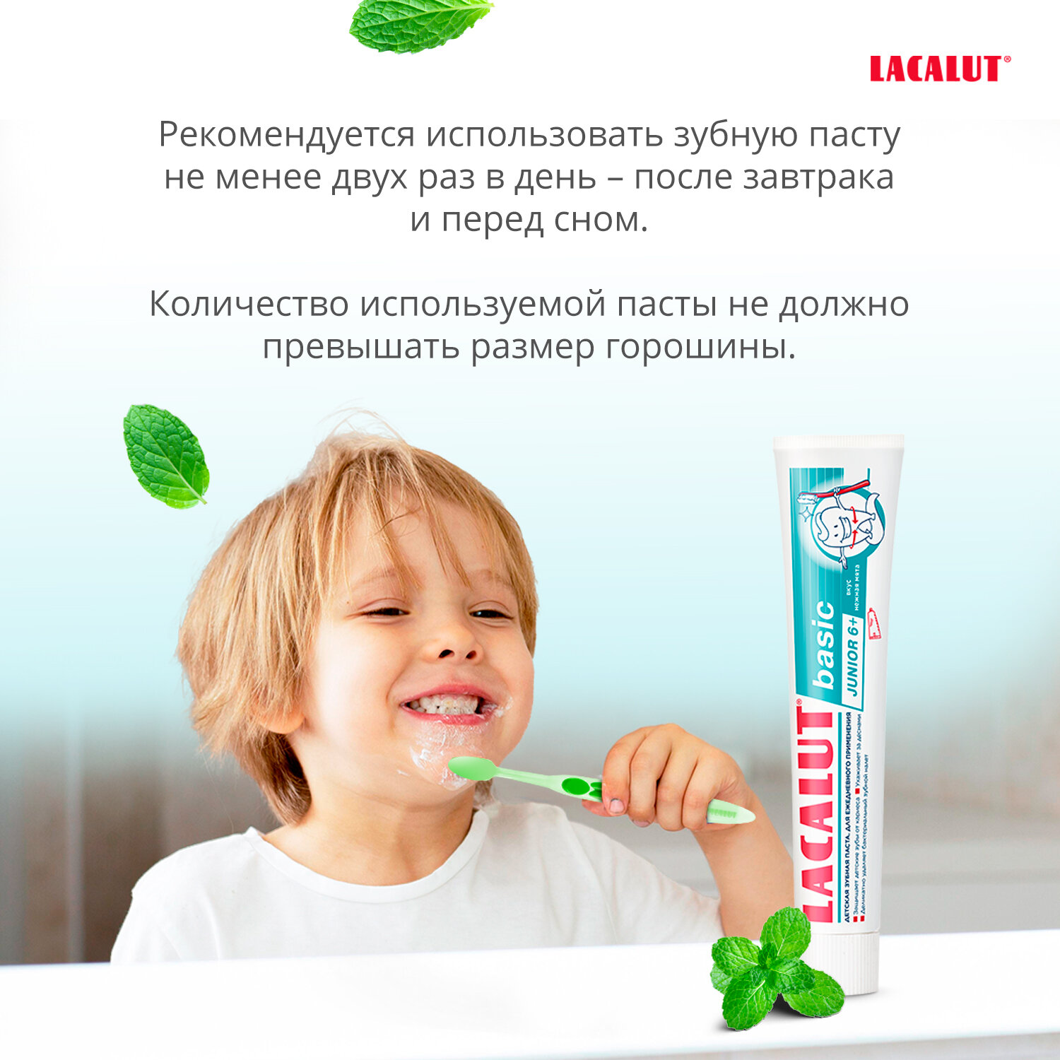 Зубная паста Lacalut Basic Kids детская 2-6 60г ДР.ТАЙСС НАТУРВАРЕН - фото №6