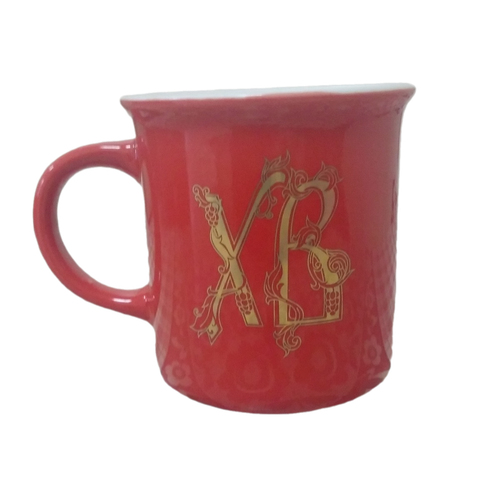 Кружка 300 мл (красная, ХВ золотая)