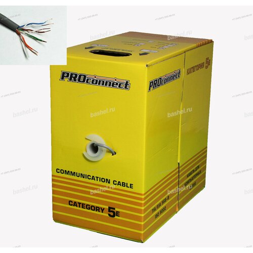 Кабель Витая пара UTP Proconnect 4205 5-е кат Proconnect электротовар 494₽
