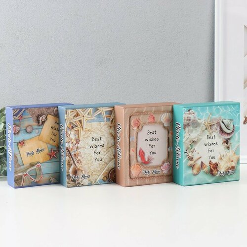 Фотоальбом на 40 фото 10х15 см Морские ракушки в коробке микс 45х14х17 см 512₽