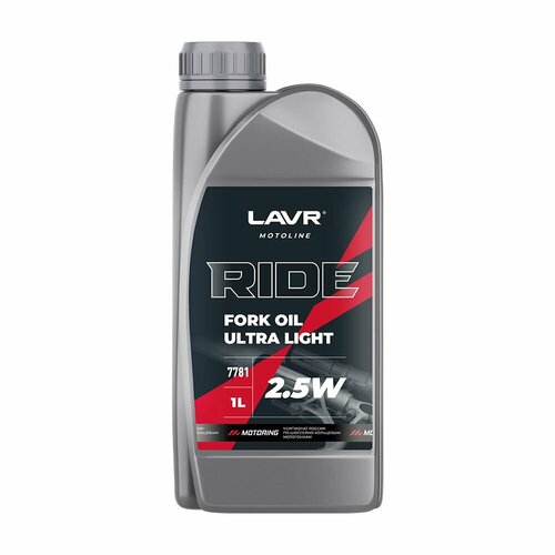 Вилочное масло LAVR Ride Fork Oil 25W - 1л 1148₽