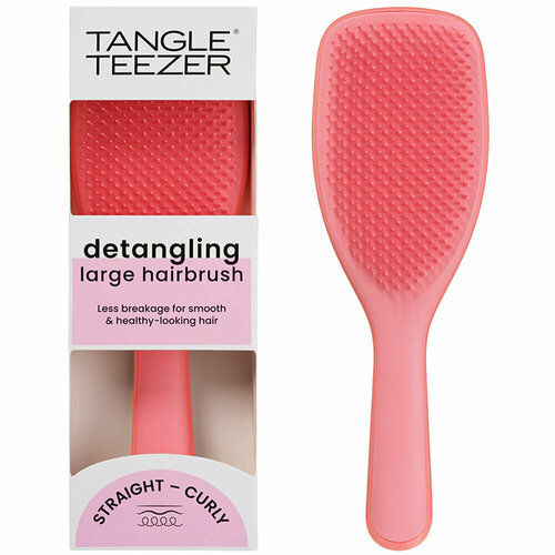Tangle Teezer Расческа The Large Wet Detangler Salmon Pink расческа для волос tangle teezer detangler baby pink