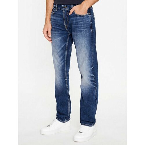 Джинсы GUESS, размер 34/30 [JEANS], синий