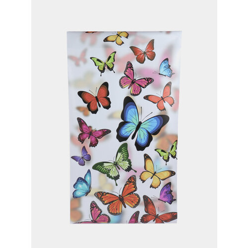 Витражная пленка на окно Бабочки 75х152 см самоклеющаяся солнцезащитная наклейка 834₽